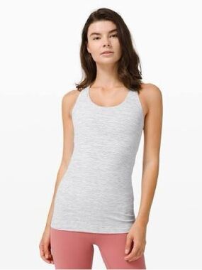 Lululemon Cool Racerback Tank Wee are from space nimbus battleship heather gray